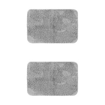 2 pc Bathroom Rugs, Soft Plush Bath Mats Extra Bathroom Mat Shaggy Bath Rugs 20" x 32"