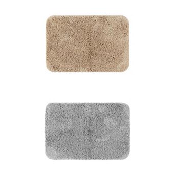 2 pc Bathroom Rugs, Soft Plush Bath Mats Extra Bathroom Mat Shaggy Bath Rugs 20" x 32"