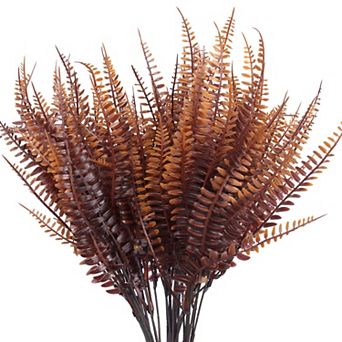 5 Pack Artificial Plants, Artificial Grass Greenery, Faux Floral Leaf Outdoor Plants