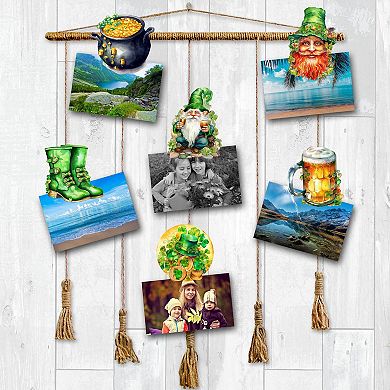 St. Patrick Day Wooden Clip-on Ornaments Set Of 6 By G. Debrekht