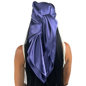 100% Mulberry Silk 36" Square Head Scarf Bandana