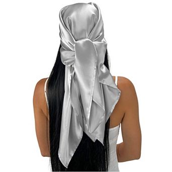 100% Mulberry Silk 36" Square Head Scarf Bandana