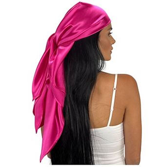 100% Mulberry Silk 36" Square Head Scarf Bandana