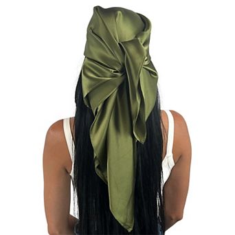 100% Mulberry Silk 36" Square Head Scarf Bandana