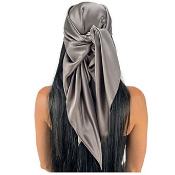 100% Mulberry Silk 36" Square Head Scarf Bandana