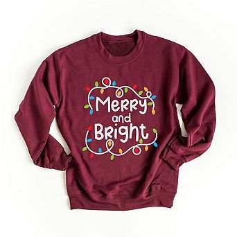 Merry And Bright Lights Sweatshirt