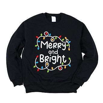 Merry And Bright Lights Sweatshirt