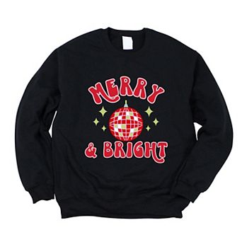 Simply Sage Market Merry And Bright Disco Ball Sweatshirt