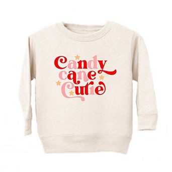 Candy Cane Cutie Stars Youth Ultra-soft Graphic Sweatshirt