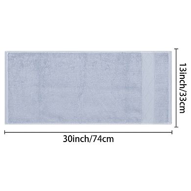 Rhombus Pattern Hand Towel Set Of 2, Cotton, Highly Absorbent And Quick Drying Towels For Bathroom