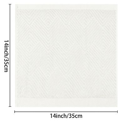 12 Pack Striped Bath Washcloths Set, Cotton, Highly Absorbent And Lightweight, Body And Face Towels