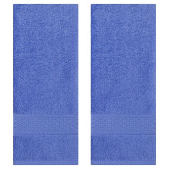 2 Pack Cotton Textured Hand Towels Set, Comfort and Absorbent Towels for Bathroom, Kitchen 13"x30"