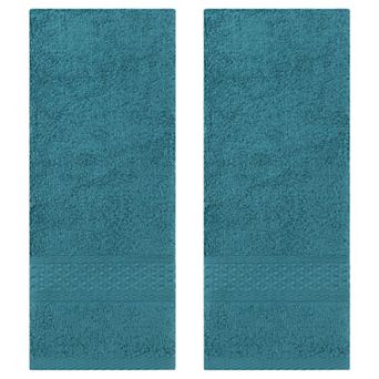 2 Pack Cotton Textured Hand Towels Set, Comfort and Absorbent Towels for Bathroom, Kitchen 13"x30"
