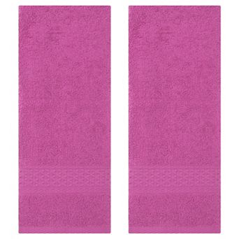 2 Pack Cotton Textured Hand Towels Set, Comfort and Absorbent Towels for Bathroom, Kitchen 13"x30"