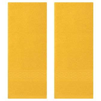 2 Pack Cotton Textured Hand Towels Set, Comfort and Absorbent Towels for Bathroom, Kitchen 13"x30"