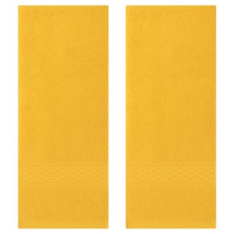 2 Pack Cotton Textured Hand Towels Set, Comfort and Absorbent Towels for Bathroom, Kitchen 13"x30"