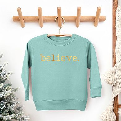 Believe Raised Print Youth Ultra-soft Graphic Sweatshirt