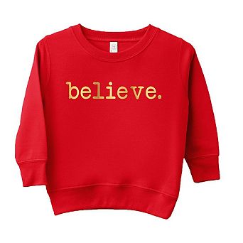 Believe Raised Print Youth Ultra-soft Graphic Sweatshirt
