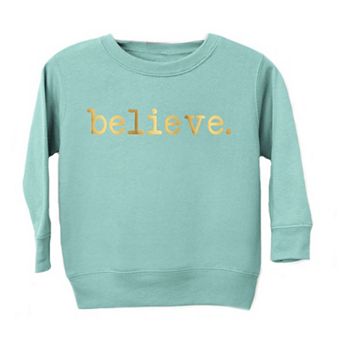 Believe Raised Print Youth Ultra-soft Graphic Sweatshirt