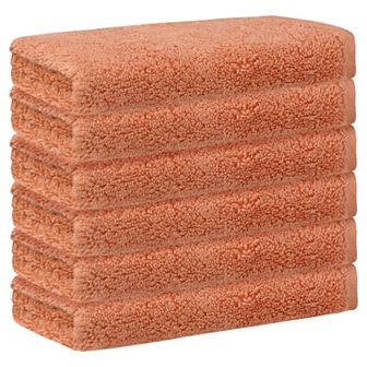 6 Pack Cotton Washcloths, Solid Face Cloths, Highly Absorbent And Quick Drying Towels