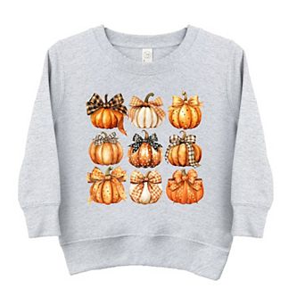Coquette Fall Pumpkin Chart Youth Ultra-soft Graphic Sweatshirt