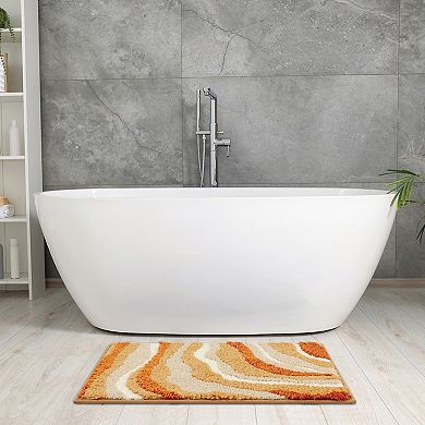 3 Pcs Non-slip Bathroom Rug Bath Floor Mat Thickening Bath Rug Absorption Quick Dry 16" X 24"