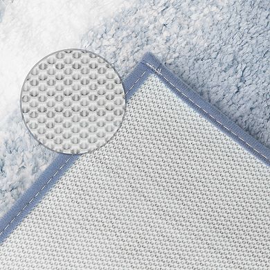 2 Pcs Bathroom Rug U-shaped And Rectangle Luxury Bath Mats For Bathroom Floor