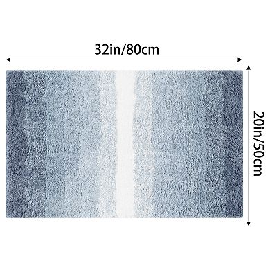 2 Pcs Bathroom Rug U-shaped And Rectangle Luxury Bath Mats For Bathroom Floor