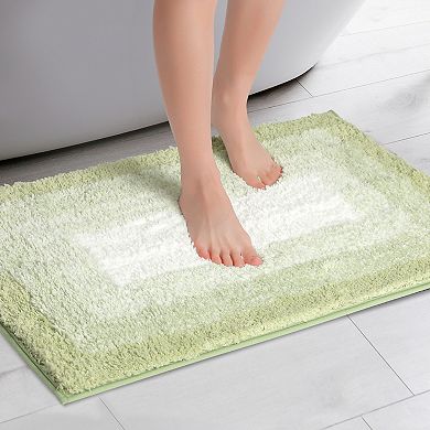 2 Pcs Bathroom Rug U-shaped And Rectangle Luxury Bath Mats For Bathroom Floor