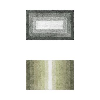 2 pc Bathroom Rug U-shaped And Rectangle Luxury Bath Mats For Bathroom Floor