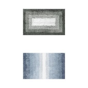 2 pc Bathroom Rug U-shaped And Rectangle Luxury Bath Mats For Bathroom Floor