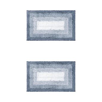 2 pc Bathroom Rug U-shaped And Rectangle Luxury Bath Mats For Bathroom Floor