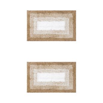 2 pc Bathroom Rug U-shaped And Rectangle Luxury Bath Mats For Bathroom Floor