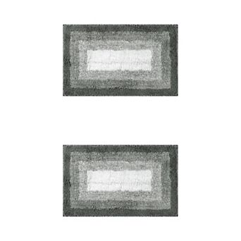 2 pc Bathroom Rug U-shaped And Rectangle Luxury Bath Mats For Bathroom Floor