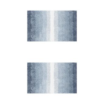 2 pc Bathroom Rug U-shaped And Rectangle Luxury Bath Mats For Bathroom Floor