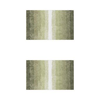 2 pc Bathroom Rug U-shaped And Rectangle Luxury Bath Mats For Bathroom Floor