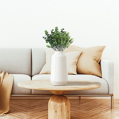 6 Pack Artificial Branches Plants, Faux Leaf Green, Outdoor Fake Plastic Plants for Home Wedding