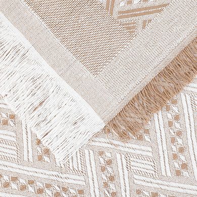 2 Pack Rectangle Tablecloth, Cotton Linen Table Cover With Tassel For Dinner Table 51"x51"