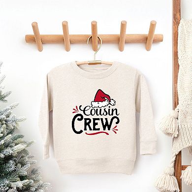 Cousin Crew Santa Hat Youth Ultra-soft Graphic Sweatshirt