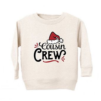 Cousin Crew Santa Hat Youth Ultra-soft Graphic Sweatshirt