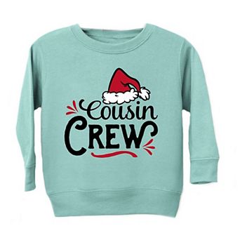 Cousin Crew Santa Hat Youth Ultra-soft Graphic Sweatshirt