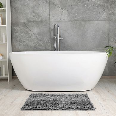 2 Pcs Non-slip Bathroom Rugs Bath Mat Washable Shower Mat For Bathroom Floor 16" X 24", 20" X 32"