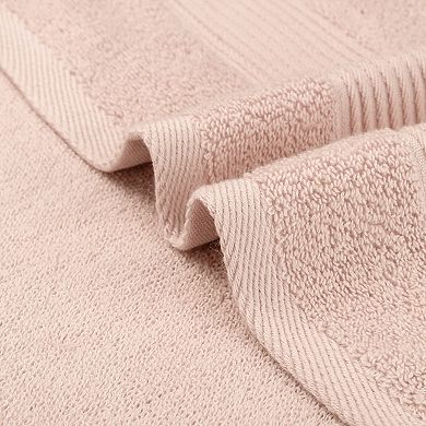 Striped Pattern Cotton Hand Towels, Highly Absorbent Towels For Bathroom 14" X 30" 4 Pack