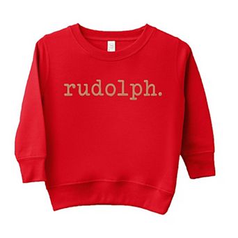 Rudolph Raised Print Youth Ultra-soft Graphic Sweatshirt