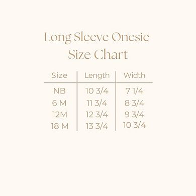 Merry Raised Print Baby Long Sleeve Bodysuit