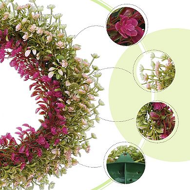 Eucalyptus Wreaths For Front Door Fall Artificial Decorations Farmhouse Wreaths