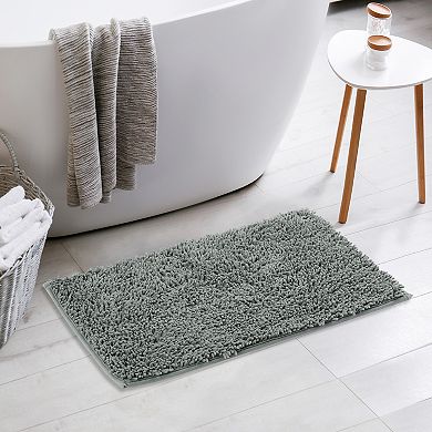 2 Pcs Soft Plush Non Slip Bath Mat Washable Bath Rugs For Bathroom Bedroom 16" X 24"