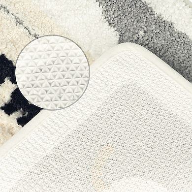 3 Pcs Colorful Bath Mat Stylish Funny With Cute Words Bathroom Rug Carpet 16" X 24"