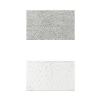 2 pc Soft Bathroom Rugs Bath Mat For Shower Kitchen Entryway Modern Decor 16" X 24"