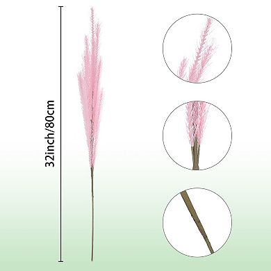 12 Pack Artificial Plants, Faux Wheat Grass Greenery Plant for Office Garden Porch Window Decor